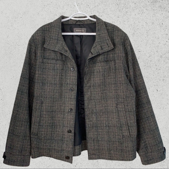 RW&CO. Other - RW & Co. Plaid Button Up Wool Jacket - XL
